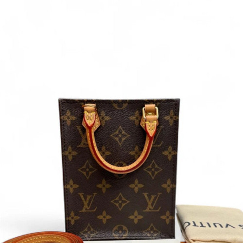 Louis Vuitton Petite Sac Plat Monogram Brown Louis Vuitton Petite Sac Plat Monogram Brown