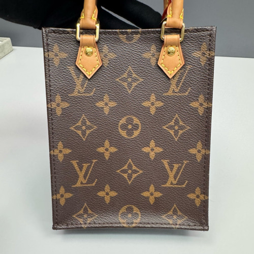 Louis Vuitton Petite Sac Plat Monogram Brown Louis Vuitton Petite Sac Plat Monogram Brown