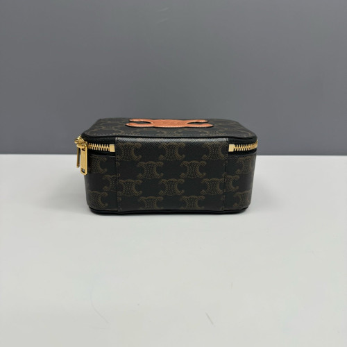 Celine Camera Case Triomphe Black Brown