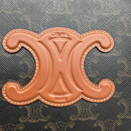 Celine Camera Case Triomphe Black Brown