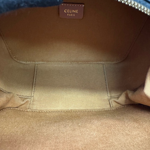 Celine Camera Case Triomphe Black Brown