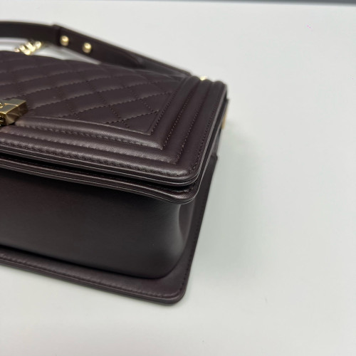 Chanel Quilted Medium Boy Flap Lambskin Azalea