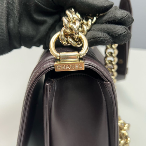 Chanel Quilted Medium Boy Flap Lambskin Azalea