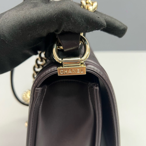 Chanel Quilted Medium Boy Flap Lambskin Azalea