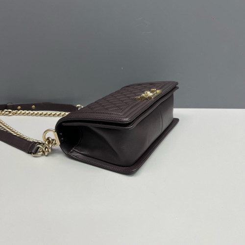 Chanel Quilted Medium Boy Flap Lambskin Azalea
