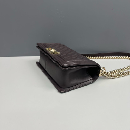 Chanel Quilted Medium Boy Flap Lambskin Azalea