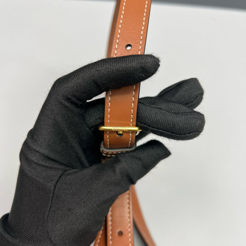 Celine Medium Folco Bag Triomphe Black Brown