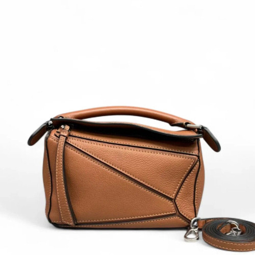Loewe Mini Puzzle Calfskin Tan