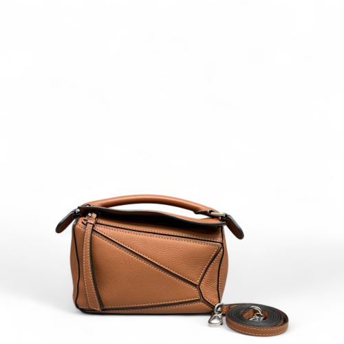Loewe Mini Puzzle Calfskin Tan