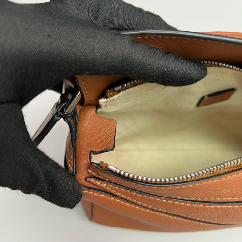 Loewe Mini Puzzle Calfskin Tan