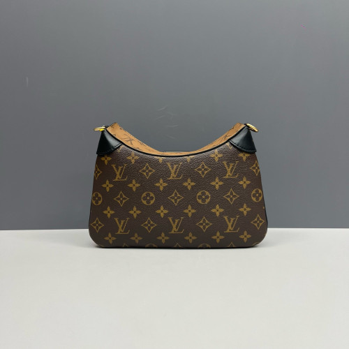 Louis Vuitton Shoulder Bag Monogram Brown Black