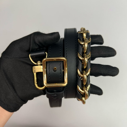 Louis Vuitton Shoulder Bag Monogram Brown Black
