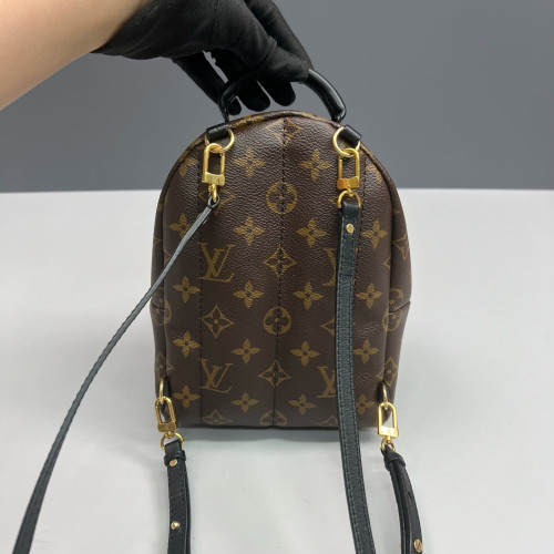 Louis Vuitton Palm Springs Backpack Mini Monogram Brown Black