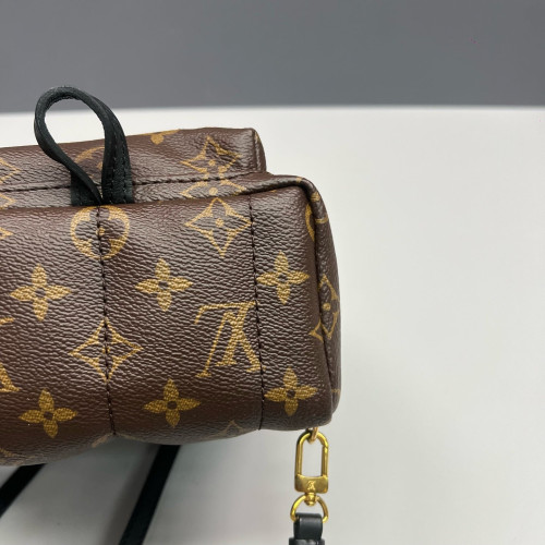 Louis Vuitton Palm Springs Backpack Mini Monogram Brown Black