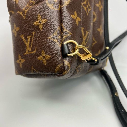 Louis Vuitton Palm Springs Backpack Mini Monogram Brown Black