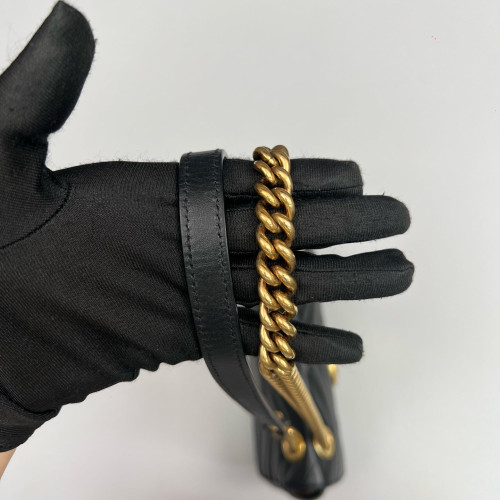 Gucci Diamante Mini GG Marmont Calfskin Black