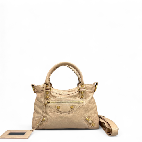 Balenciaga City Two-Way Bag Arena Lambskin Nude Pink