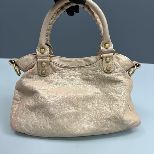 Balenciaga City Two-Way Bag Arena Lambskin Nude Pink
