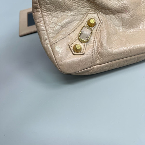 Balenciaga City Two-Way Bag Arena Lambskin Nude Pink