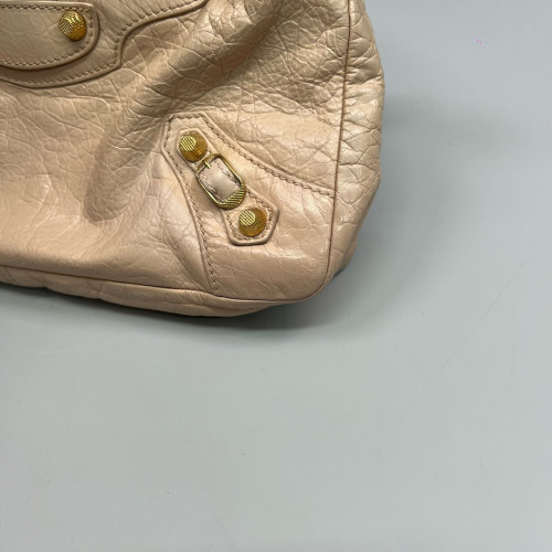 Balenciaga City Two-Way Bag Arena Lambskin Nude Pink