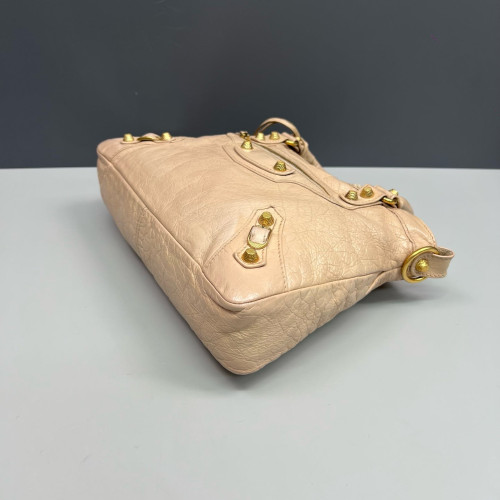 Balenciaga City Two-Way Bag Arena Lambskin Nude Pink