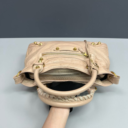 Balenciaga City Two-Way Bag Arena Lambskin Nude Pink
