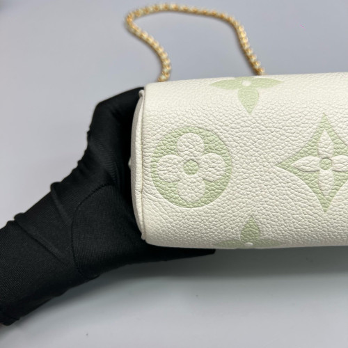 Louis Vuitton Nano Speedy Bandouliere Monogram Empreinte Giant Light Green