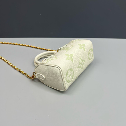Louis Vuitton Nano Speedy Bandouliere Monogram Empreinte Giant Light Green