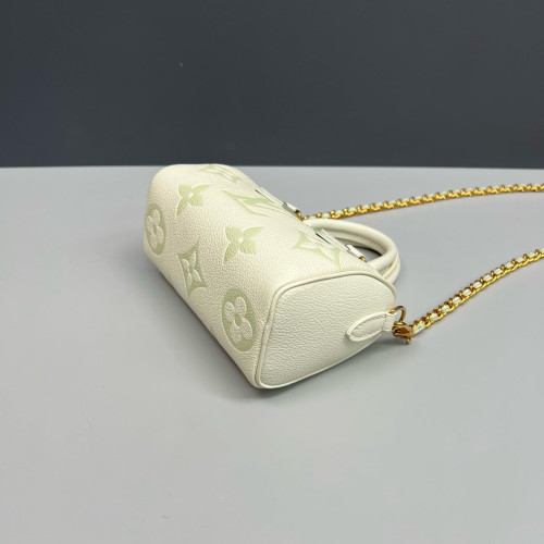 Louis Vuitton Nano Speedy Bandouliere Monogram Empreinte Giant Light Green