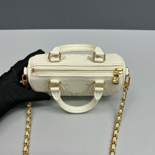 Louis Vuitton Nano Speedy Bandouliere Monogram Empreinte Giant Light Green