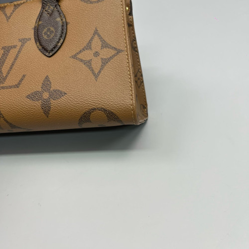 Louis Vuitton Onthego East West Reverse Monogram Giant Brown Black