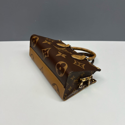 Louis Vuitton Onthego East West Reverse Monogram Giant Brown Black