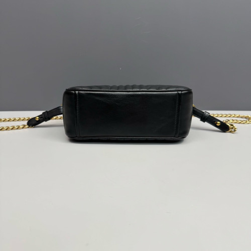 Prada Diagramme Camera Calfskin Black