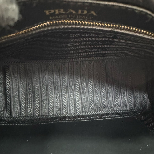 Prada Diagramme Camera Calfskin Black