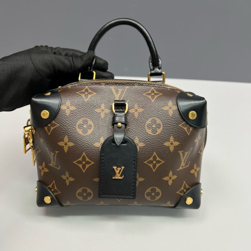 Louis Vuitton Petite Malle Souple Monogram Brown Black