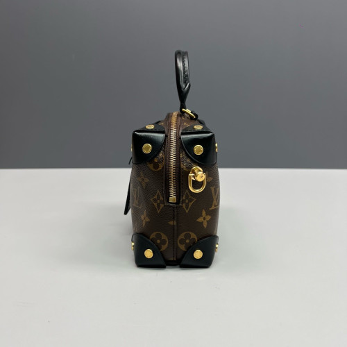 Louis Vuitton Petite Malle Souple Monogram Brown Black