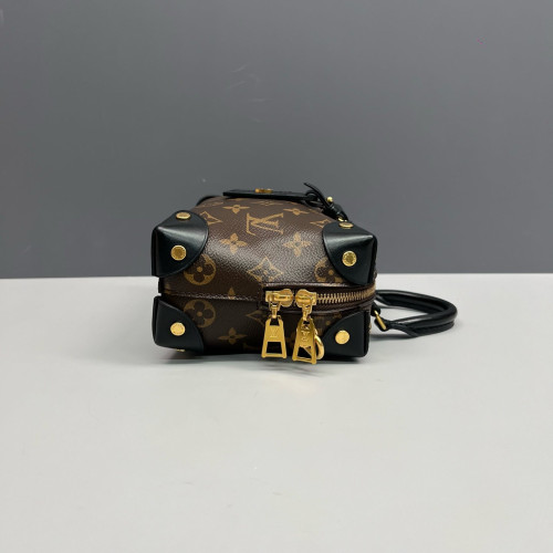 Louis Vuitton Petite Malle Souple Monogram Brown Black