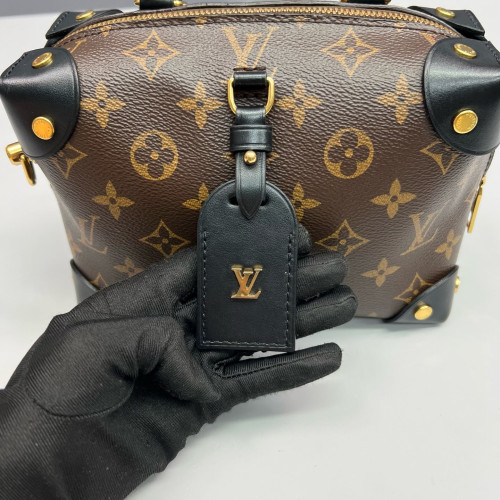 Louis Vuitton Petite Malle Souple Monogram Brown Black