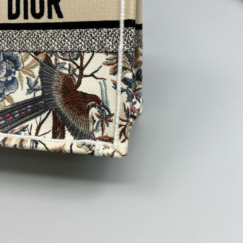 Dior Medium Book Tote Canvas Beige Black Dark Pink Dior Medium Book Tote Canvas Beige Black Dark Pink