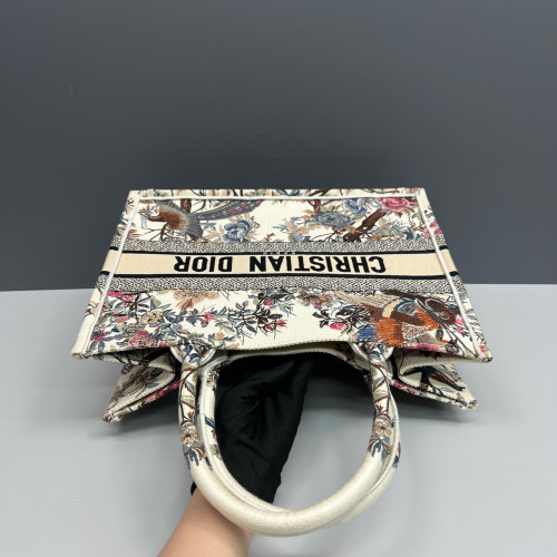 Dior Medium Book Tote Canvas Beige Black Dark Pink Dior Medium Book Tote Canvas Beige Black Dark Pink