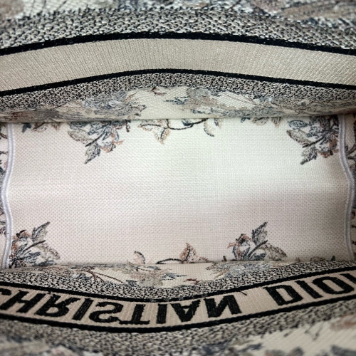 Dior Medium Book Tote Canvas Beige Black Dark Pink Dior Medium Book Tote Canvas Beige Black Dark Pink