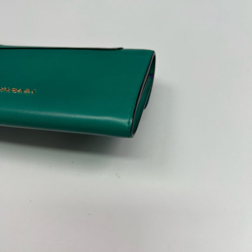 Bvlgari Serpenti Forever Chain Wallet Smooth Calfskin Green