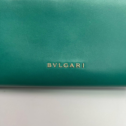 Bvlgari Serpenti Forever Chain Wallet Smooth Calfskin Green