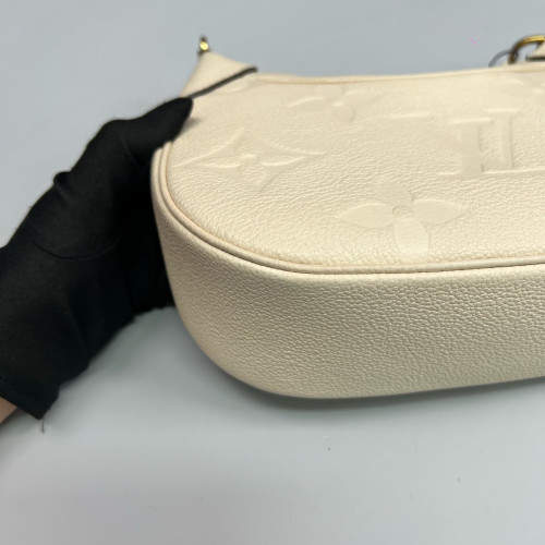 Louis Vuitton Bagatelle NM Monogram Empreinte Giant White
