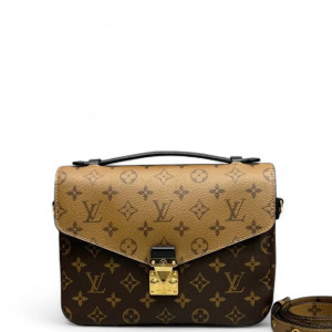 Louis Vuitton Pochette Metis Reverse Monogram Brown Black