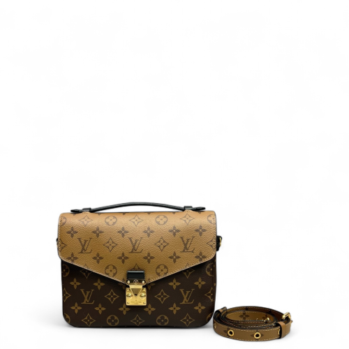 Louis Vuitton Pochette Metis Reverse Monogram Brown Black