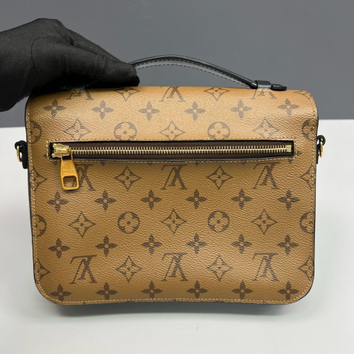 Louis Vuitton Pochette Metis Reverse Monogram Brown Black