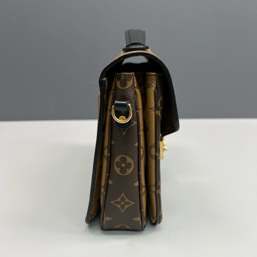 Louis Vuitton Pochette Metis Reverse Monogram Brown Black