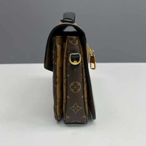 Louis Vuitton Pochette Metis Reverse Monogram Brown Black