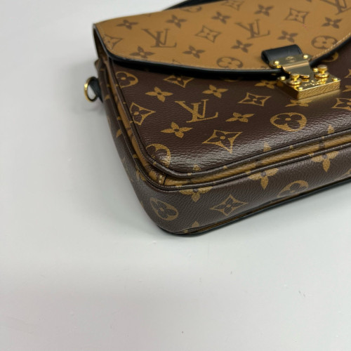 Louis Vuitton Pochette Metis Reverse Monogram Brown Black